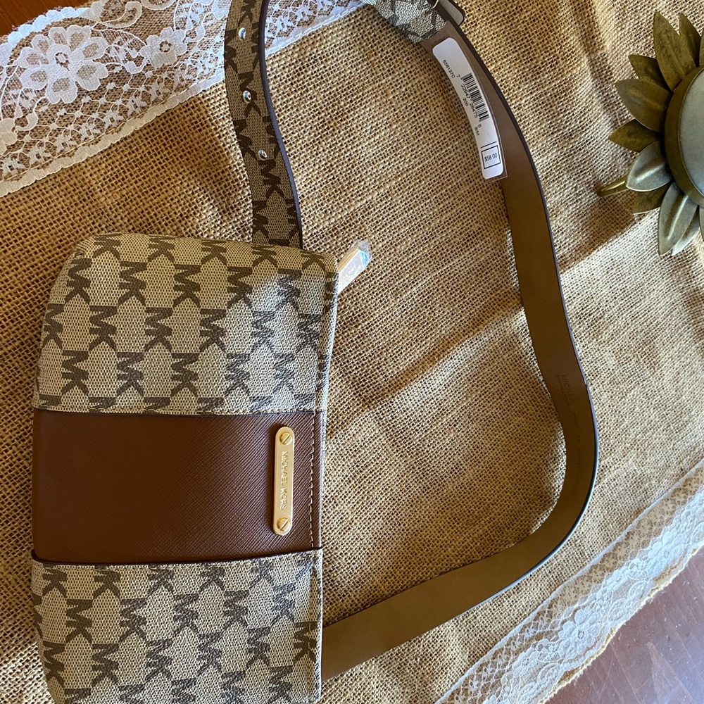 Michael Kors Signature Brown Bag and Belt